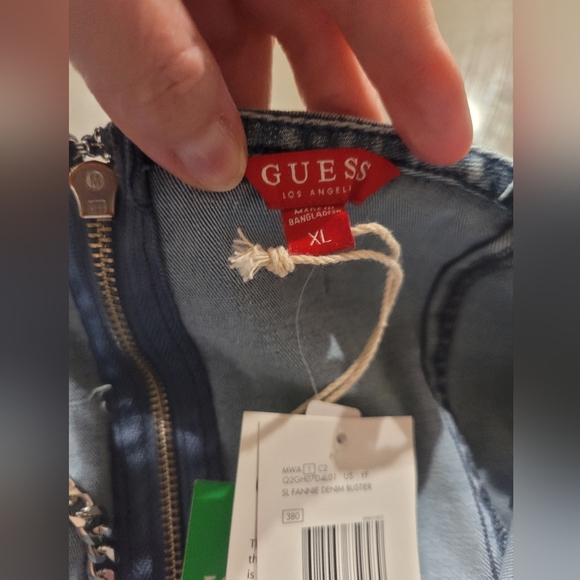 NWT Guess denim bustier - Picture 3 of 6